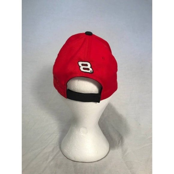 Chase Authentics Dale Earnhardt NASCAR Racing Hat Youth One Size Adjustable Red - Picture 4 of 7